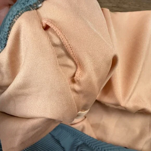 J. Crew Ribbed Square-Neck One-Piece Swimsuit Teal Size 22 NWT Summer Beach - Picture 8 of 11